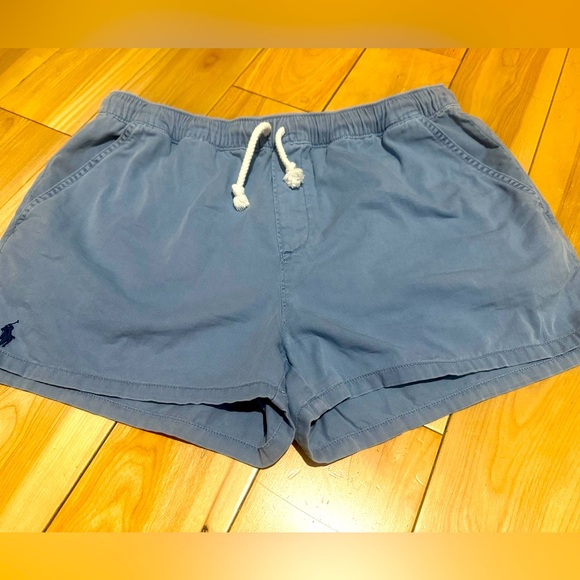 Polo Ralph Lauren Pants - Polo Ralph Lauren Cotton Shorts, Blue, Size M